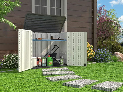 HOMSPARK Storage Shed Weather Resistance, 26 Cu.ft Capacity Horizontal Storage - Image 6