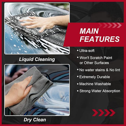 16 Pcs Microfiber Cleaning Cloth 16x16 Inch Microfiber Towels - Image 4