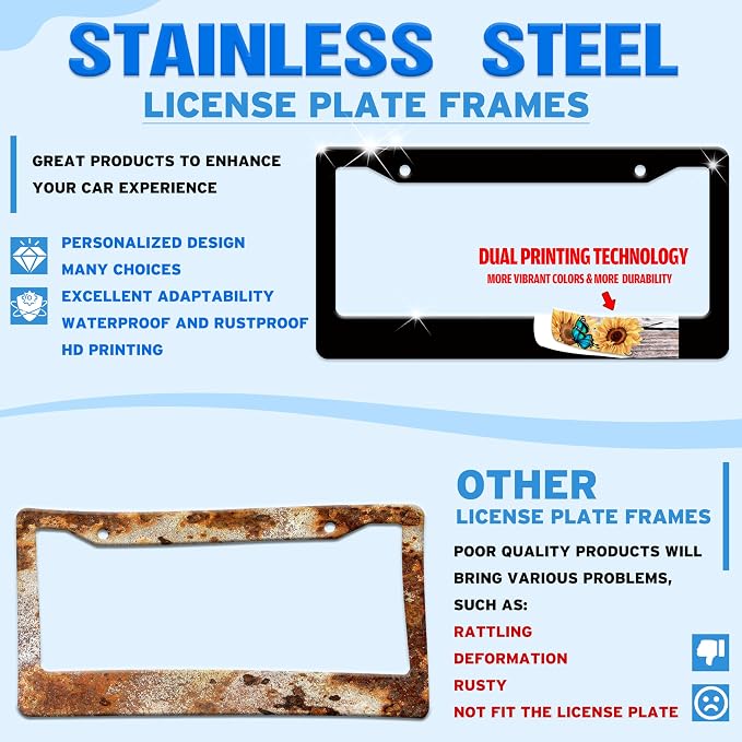 Cat License Plate Frame I Saw That Cat License Plate Holder Paw Animal - Image 2