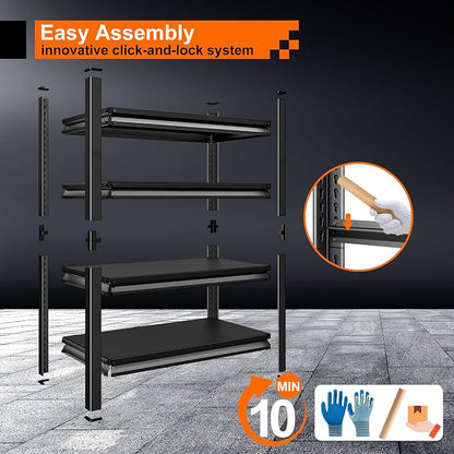 Garage Storage Shelves Heavy Duty, 48”W Garage Shelving and Storage Rack - Image 4
