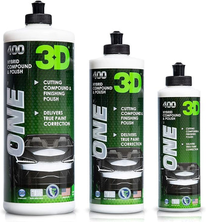 3D One Car Scratch & Swirl Remover Hybrid Rubbing Compound & Polish Buffing - Image 2