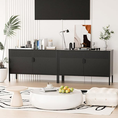 2 Door Storage Sideboard, Metal Storage Cabinet - Image 5