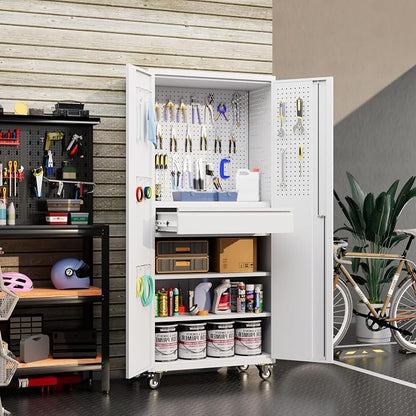 71" Metal Garage Storage Cabinet - Image 2