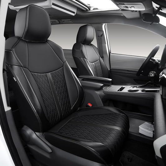 Custom Fit Sienna Seat Covers for Toyota Sienna LE, XLE 2021-2025 3-Row by Ourplot