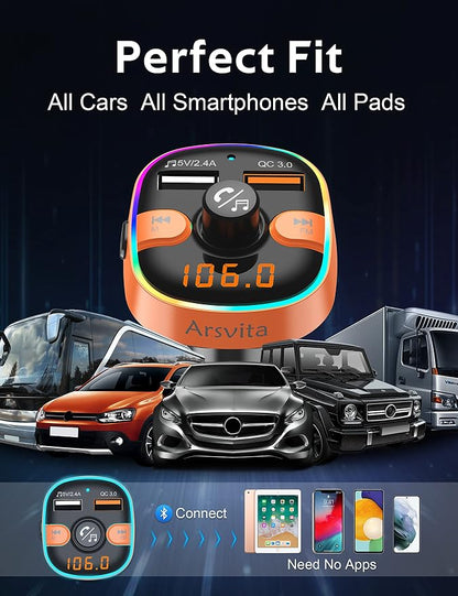 Upgraded Arsvita Bluetooth FM Transmitter - Image 6