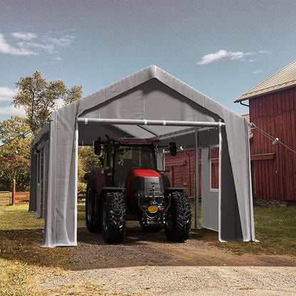 10x20ft Heavy Duty Carport Outdoor Canopy Portable Garage - Image 6