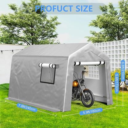 6x8 ft Carport Heavy Duty Tent - Image 2