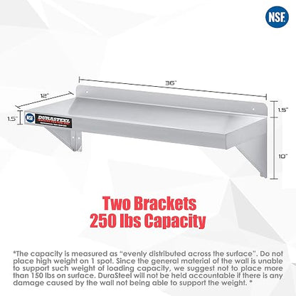 DuraSteel Stainless Steel Wall Shelf - Image 3