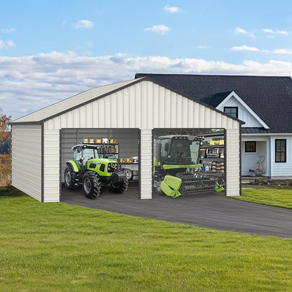 23 x 22 Metal Shed, Metal Garage Building - Image 2