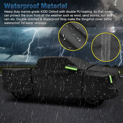 for Chevy Silverado 1500 Crew Cab 6.6 ft. Bed Truck Cover, Waterproof All - Image 6