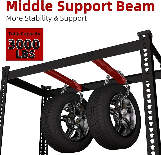6 Packs 48" W x 24" D x 72" H Adjustable Garage Storage Shelves - Image 3