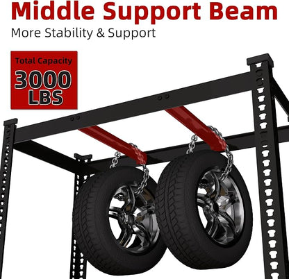 2 Packs 48" W x 24" D x 72" H Adjustable Garage Storage Shelves - Image 3