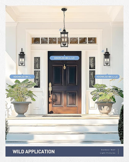 kudos Porch Lights, 18.1 inch Large Outdoor Wall Light, E12 Sockets, Anti-Rust - Image 6