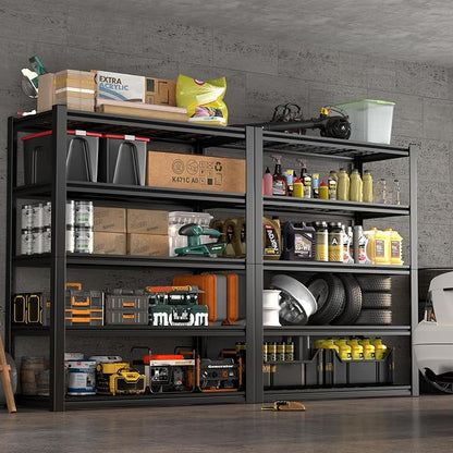 Garage Shelving, 5-Tier Metal Storage Shelves, Metal Shelves - Image 7