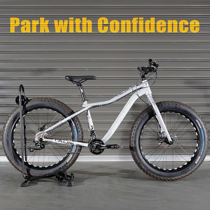 CyclingDeal Fat Snow Bike Floor Stand Parking Rack - Image 4