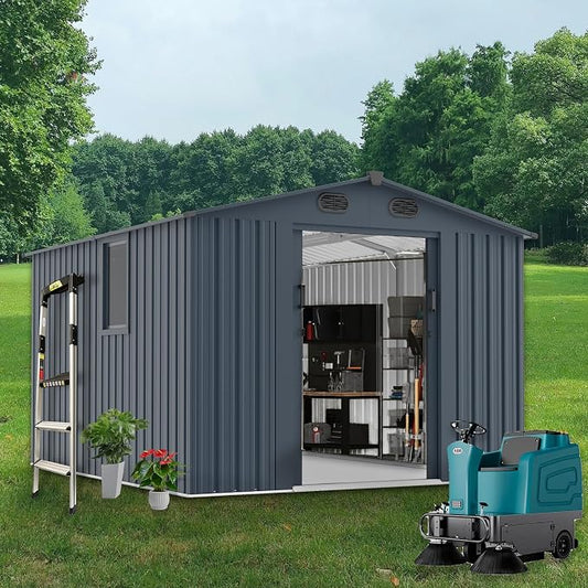 Outdoor Storage Shed 8x10 FT by Jaxenor