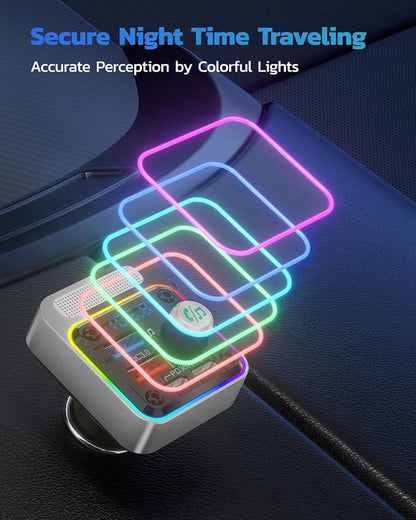 Nulaxy 54W Bluetooth 5.3 Car Adapter - Image 5