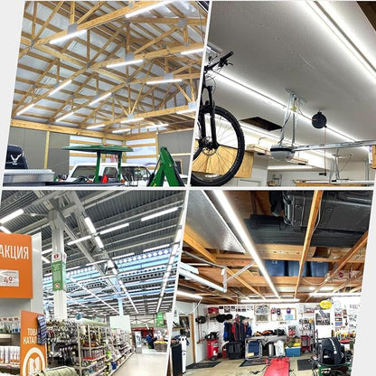 10 Pack, Led Shop Lights, 8FT Led Shop Light, 144W 5000K 19500LM Clear White - Image 7