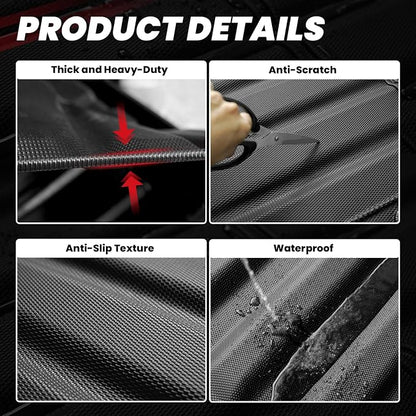 LASFIT Bed Mat for Ford F-150 2015-2025, Custom Fit All Weather Protector - Image 7