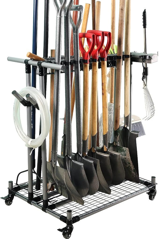 garden tool organizer metal Garage Storage Holder storage large long lawn tools by Unknown