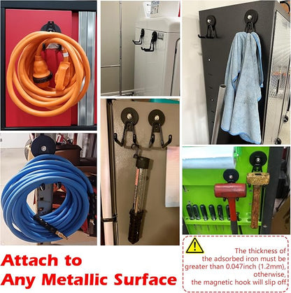 MUTUACTOR Powerful Magnetic Hooks, Non-Slip Heavy Duty Magnetic Hooks - Image 3