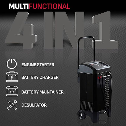 Schumacher Electric 4-in-1 Wheeled Battery Charger, Maintainer, and Engine - Image 2