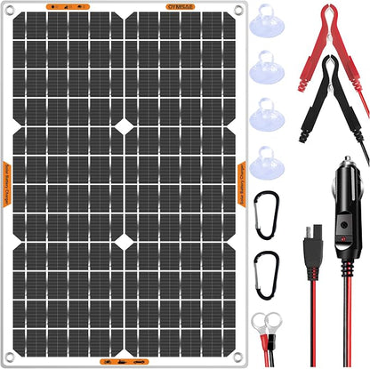 OYMSAE 30W 12V Solar Battery Charger Waterproof Solars Battery Maintainer by OYMSAE