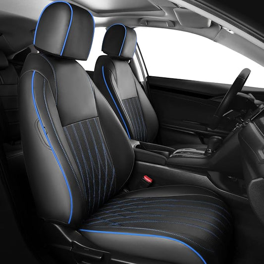Seat Covers for Honda Civic Sedan 4DR Sedan LX 2022 2023 2024 2025.Faux Leather by FEINEPRO
