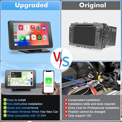 【Hieha】 2025 Wireless Portable Carplay and Android Auto, Carplay Screen - Image 4