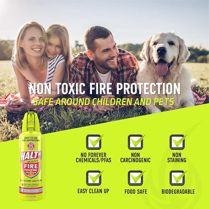 HALT! Fire Fighting Foam Spray – Non-Toxic, PFAS Free, Store & Find in - Image 6