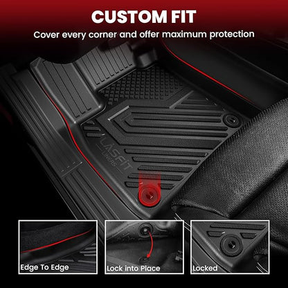 LASFIT Floor Mats & Trunk Mat for Honda CR-V CRV 2012-2016 EX & LX & SE & No - Image 2