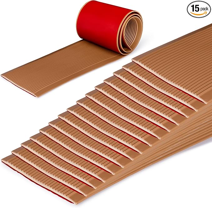 Rubber Bond 4x36in Anti Slip Stair Treads by RUBBER+BOND