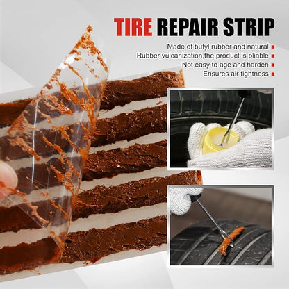 Economical Tire Repair Kit to Fix Punctures and Plug Flats, 10-Piece Value Pack - Image 4