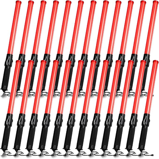 Weewooday 24 Pieces 21 Inch Signal Traffic Wand Safety Traffic Control Wand by Weewooday
