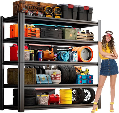 72"H Garage Shelving 3000LBS Capacity Heavy Duty Garage Storage Shelves by ErgoNova