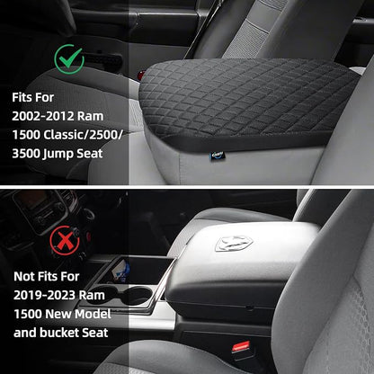 Center Console Cover Fit for 2002-2012 Ram 1500 2500 3500 Jump Seat Console - Image 6