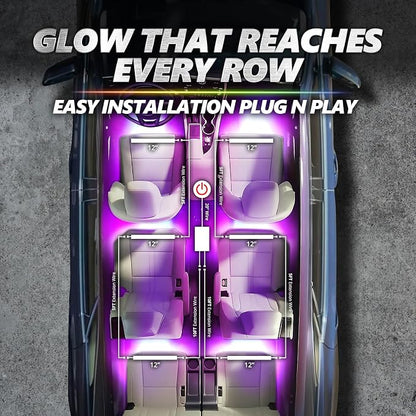 OPT7 Aura Pro 6PC Double LED Interior Strip Lights - Image 3