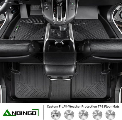 ANBINGO®Floor Mats Fit for Hyundai Kona 2018-2023&Cargo LinerAll Weather Mats - Image 3