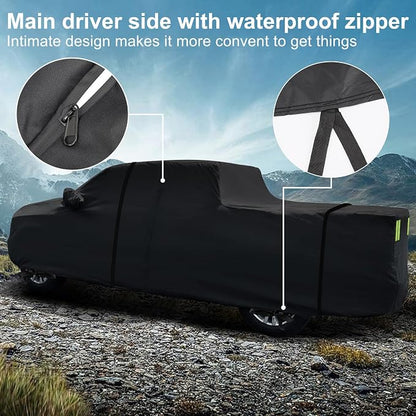 for Chevy Silverado 1500 Crew Cab 6.6 ft. Bed Truck Cover, Waterproof All - Image 3