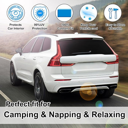 TINGLU Window Shades for Volvo XC60 2018-2024 2025 Accessories Car Side Full - Image 6