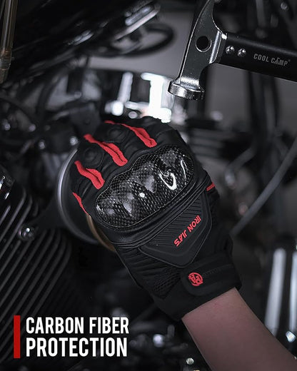 Motorcycle Gloves Touch Screen for Men Women Padding Hard Knuckle Cycling - Image 2