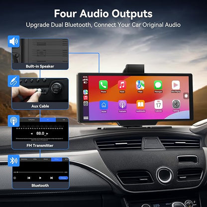 10.26" Carplay Screen for Car, Portable Car Play Screen - Image 5