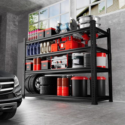 Storage Shelves 3PCS, Garage Shelving Heavy Duty 2640LBS Capacity, 4 Tier - Image 2