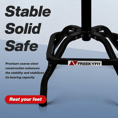 Shop Stool with Backrest, Mechanic Garage Stool - Image 8