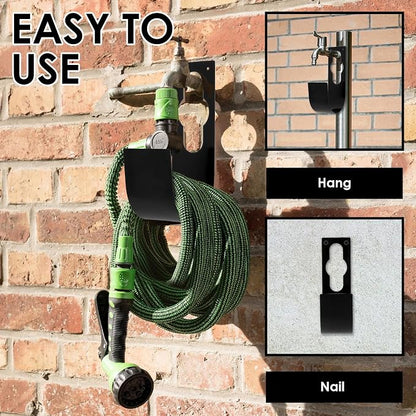 3Pcs Garden Hose Hanger Hook Carbon Steel Expandable Hose Holder Rack Wall - Image 4