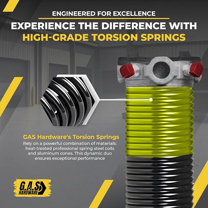 Garage Door Torsion Spring 207x1.75x26 Includes 1” Steel Bearing, Non-Slip - Image 6