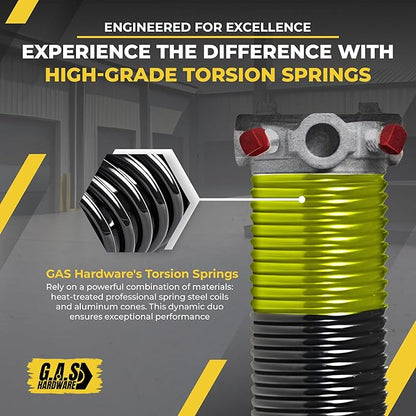 Garage Door Torsion Spring 207x1.75x26 Includes 1” Steel Bearing, and Winding - Image 6