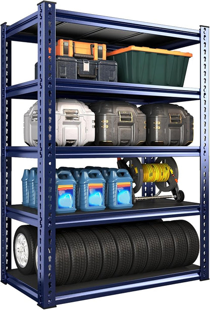 REIBII Garage Shelving 72" H Storage Shelves Sturdy Metal Shelves Heavy Duty 5 by REIBII