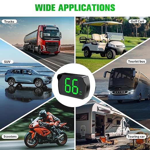 GPS Digital Speedometer for Car MPH, Golf Cart Universal HUD Speed Meter - Image 2