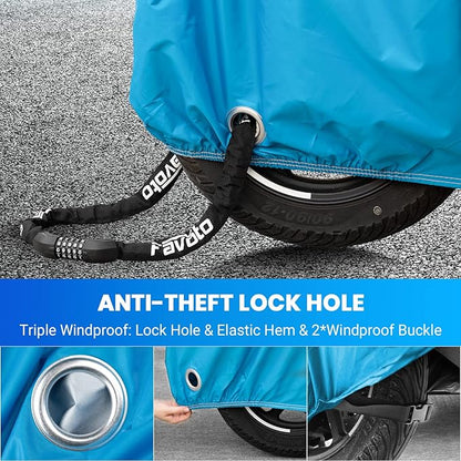 Favoto Motorcycle Cover All Season Universal Weather Quality Waterproof Sun - Image 4